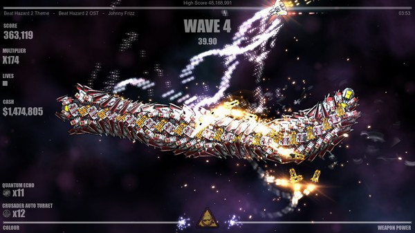 Игра Beat Hazard 2, скриншот