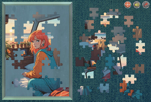 Игра Beauty Jigsaw, скриншот