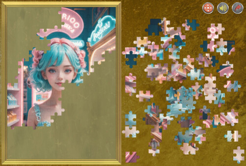 Игра Beauty Jigsaw, скриншот