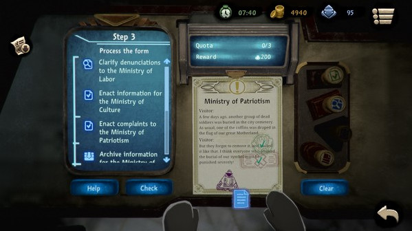 Игра Beholder 2, скриншот