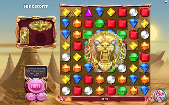 Игра Bejeweled 3, скриншот