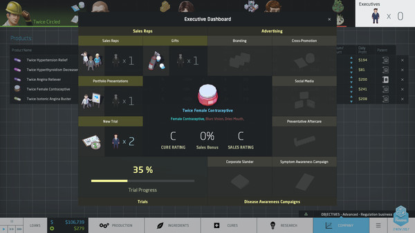 Игра Big Pharma: Marketing and Malpractice, скриншот