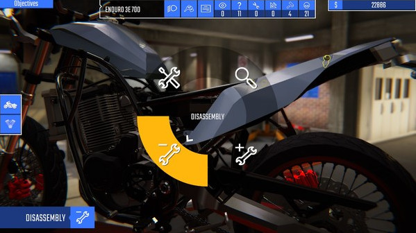 Игра Biker Garage: Mechanic Simulator, скриншот
