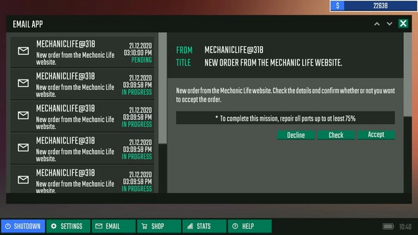 Игра Biker Garage: Mechanic Simulator, скриншот