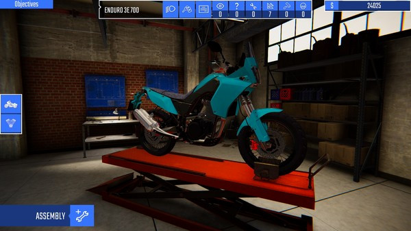 Игра Biker Garage: Mechanic Simulator, скриншот