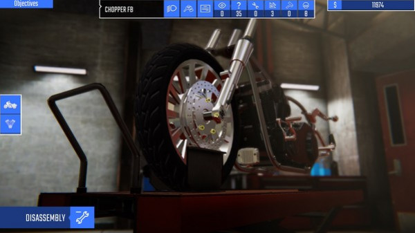 Игра Biker Garage: Mechanic Simulator, скриншот