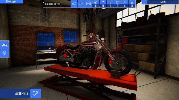 Игра Biker Garage: Mechanic Simulator, скриншот
