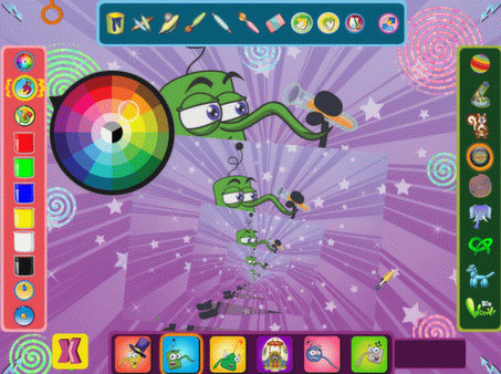 Игра Bin Weevils Arty Arcade, скриншот