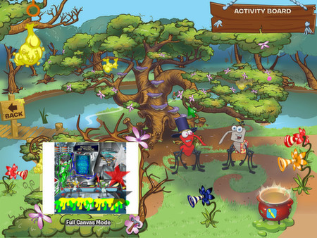 Игра Bin Weevils Arty Arcade, скриншот