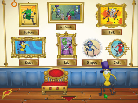 Игра Bin Weevils Arty Arcade, скриншот