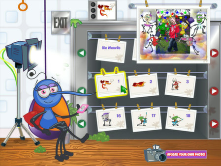 Игра Bin Weevils Arty Arcade, скриншот
