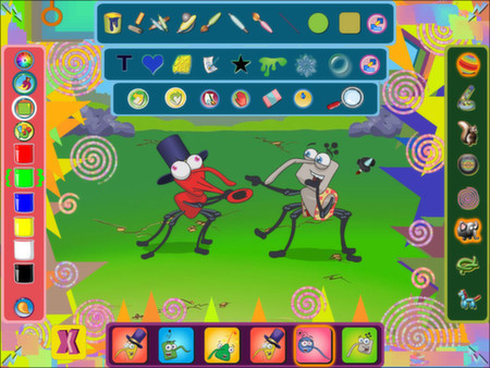 Игра Bin Weevils Arty Arcade, скриншот