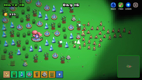 Игра Bitesize Heroes: Forest Defender, скриншот