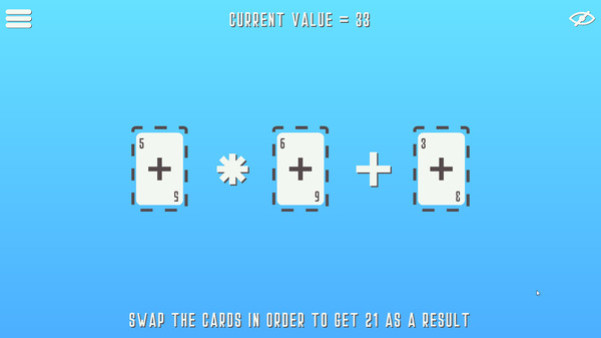 Игра BlackJack Math, скриншот
