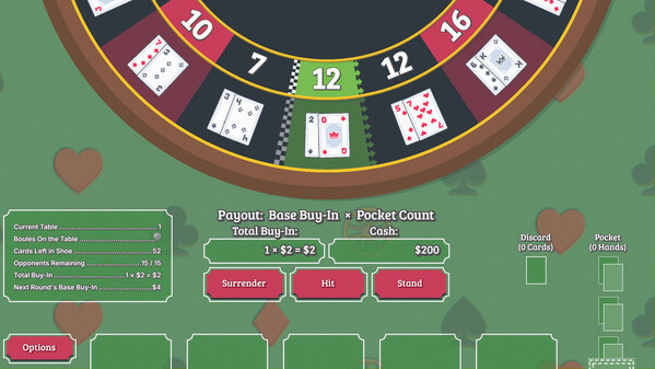 Игра Blackjack Roulette, скриншот