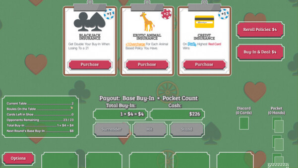 Игра Blackjack Roulette, скриншот