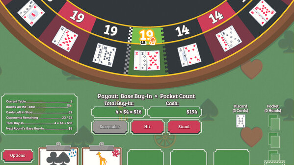 Игра Blackjack Roulette, скриншот