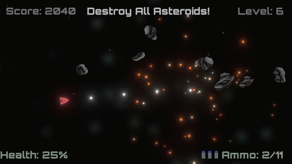 Игра Blasteroids, скриншот