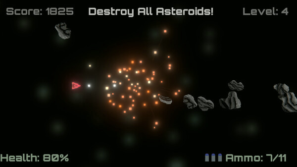 Игра Blasteroids, скриншот