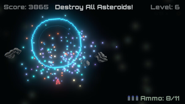 Игра Blasteroids, скриншот