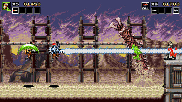 Игра Blazing Chrome, скриншот