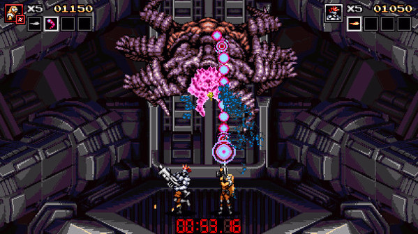 Игра Blazing Chrome, скриншот