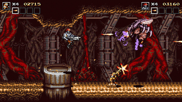 Игра Blazing Chrome, скриншот