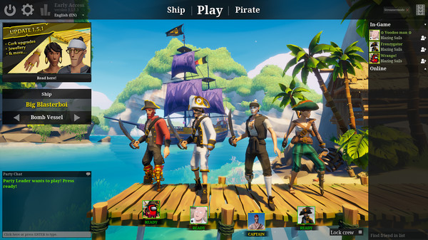 Игра Blazing Sails, скриншот