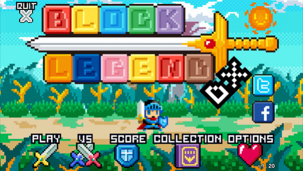 Игра Block Legend DX, скриншот
