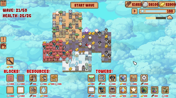 Игра Block Tower TD, скриншот