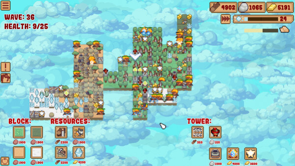Игра Block Tower TD, скриншот