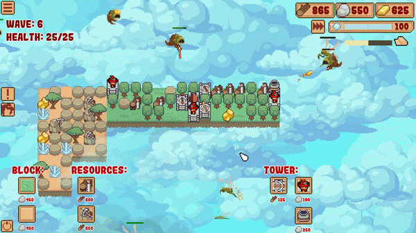Игра Block Tower TD, скриншот