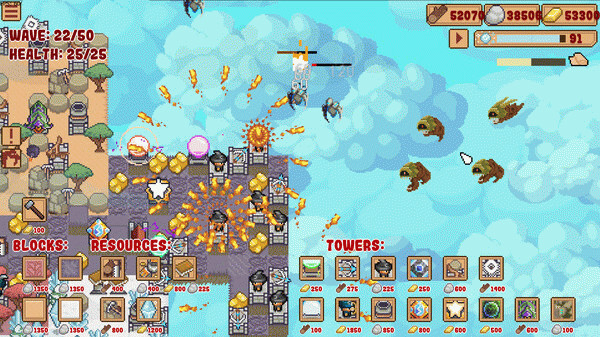 Игра Block Tower TD, скриншот