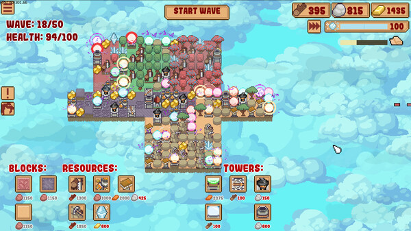 Игра Block Tower TD, скриншот
