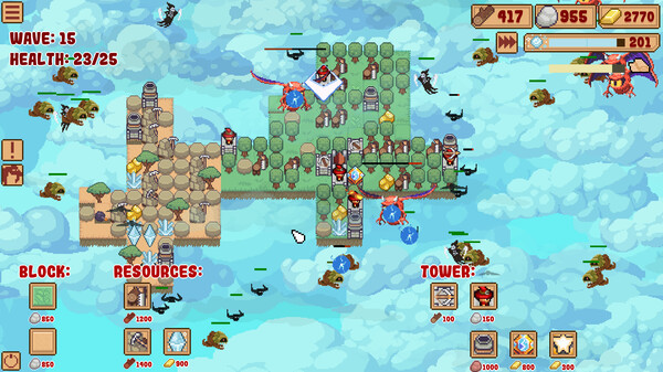 Игра Block Tower TD, скриншот