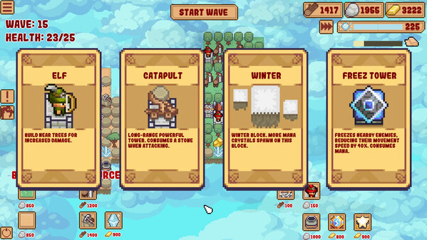 Игра Block Tower TD, скриншот