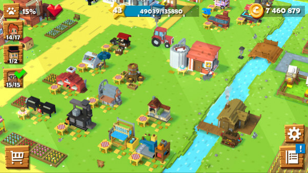 Игра Blocky Farm, скриншот