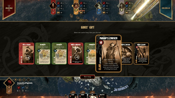 Игра Blood Rage: Digital Edition - Mystics of Midgard, скриншот