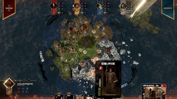 Игра Blood Rage: Digital Edition - Mystics of Midgard, скриншот