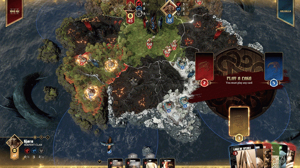 Игра Blood Rage: Digital Edition, скриншот