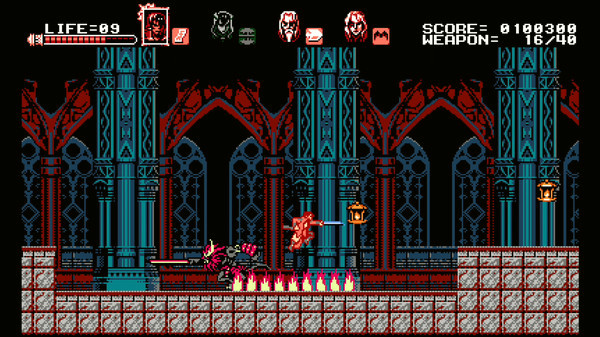 Игра Bloodstained: Curse of the Moon, скриншот
