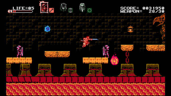Игра Bloodstained: Curse of the Moon, скриншот