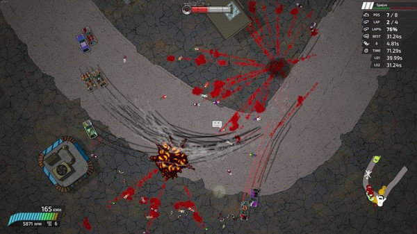 Игра Bloody Rally Show, скриншот
