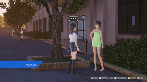 Игра BLUE REFLECTION - Bath Towels Set B (Yuzu, Shihori, Kei), скриншот