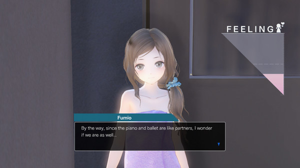 Игра BLUE REFLECTION - Bath Towels Set C (Lime, Fumio, Chihiro), скриншот