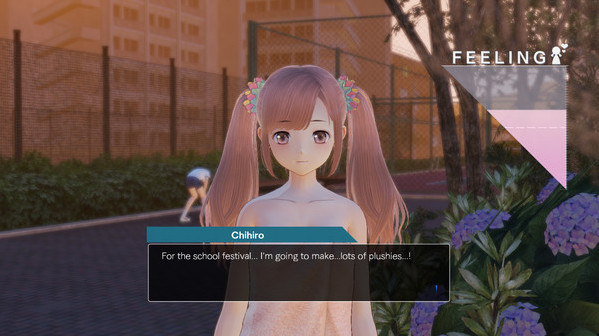Игра BLUE REFLECTION - Bath Towels Set C (Lime, Fumio, Chihiro), скриншот