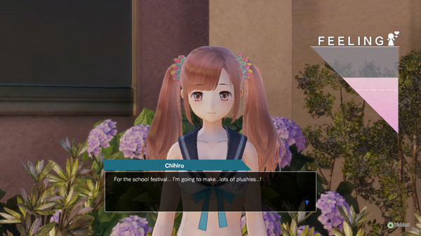 Игра BLUE REFLECTION - Sailor Swimsuits set C (Lime, Fumio, Chihiro), скриншот