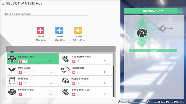 Игра BLUE REFLECTION: Second Light - Crafting Function - Ether Synthesis, скриншот