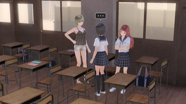 Игра BLUE REFLECTION - Summer Clothes Set A (Hinako, Sarasa, Mao), скриншот