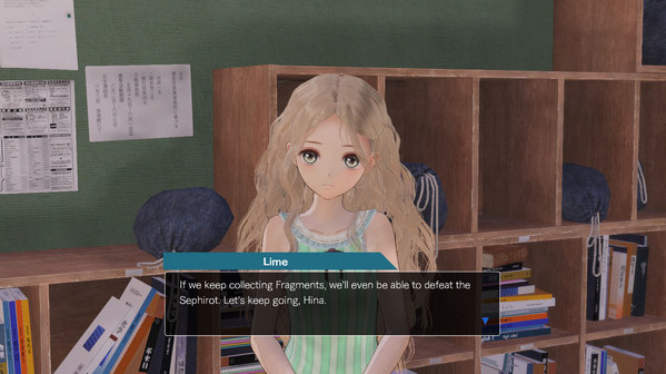 Игра BLUE REFLECTION - Summer Clothes Set C (Lime, Fumio, Chihiro), скриншот